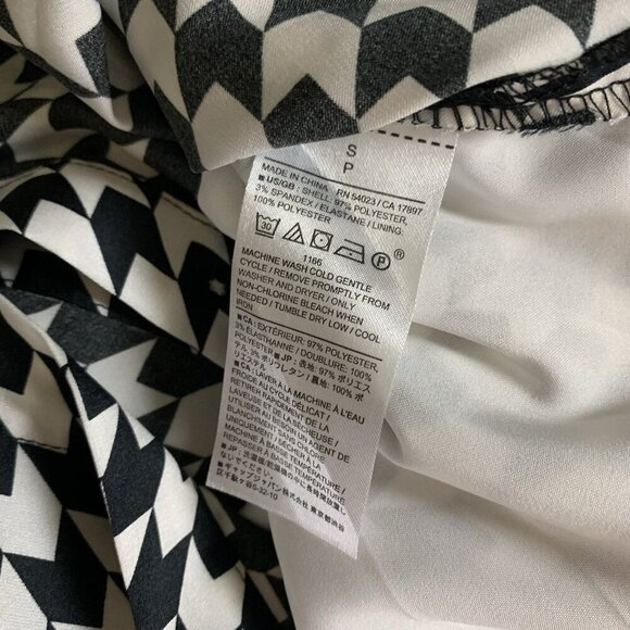 Banana Republic Houndstooth Shirt Dress Mod Retro Workwear Chic Small - Picture 6 of 6